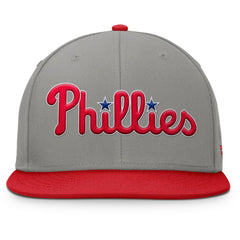 Philadelphia Phillies Fanatics Clubhouse Dugout Fitted Hat - Gray/Red - Fanatics Online