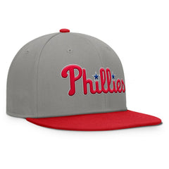 Philadelphia Phillies Fanatics Clubhouse Dugout Fitted Hat - Gray/Red - Fanatics Online