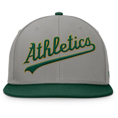 Athletics Fanatics Clubhouse Dugout Fitted Hat - Gray/Green - Fanatics on Sale