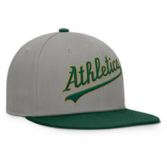 Athletics Fanatics Clubhouse Dugout Fitted Hat - Gray/Green - Fanatics on Sale