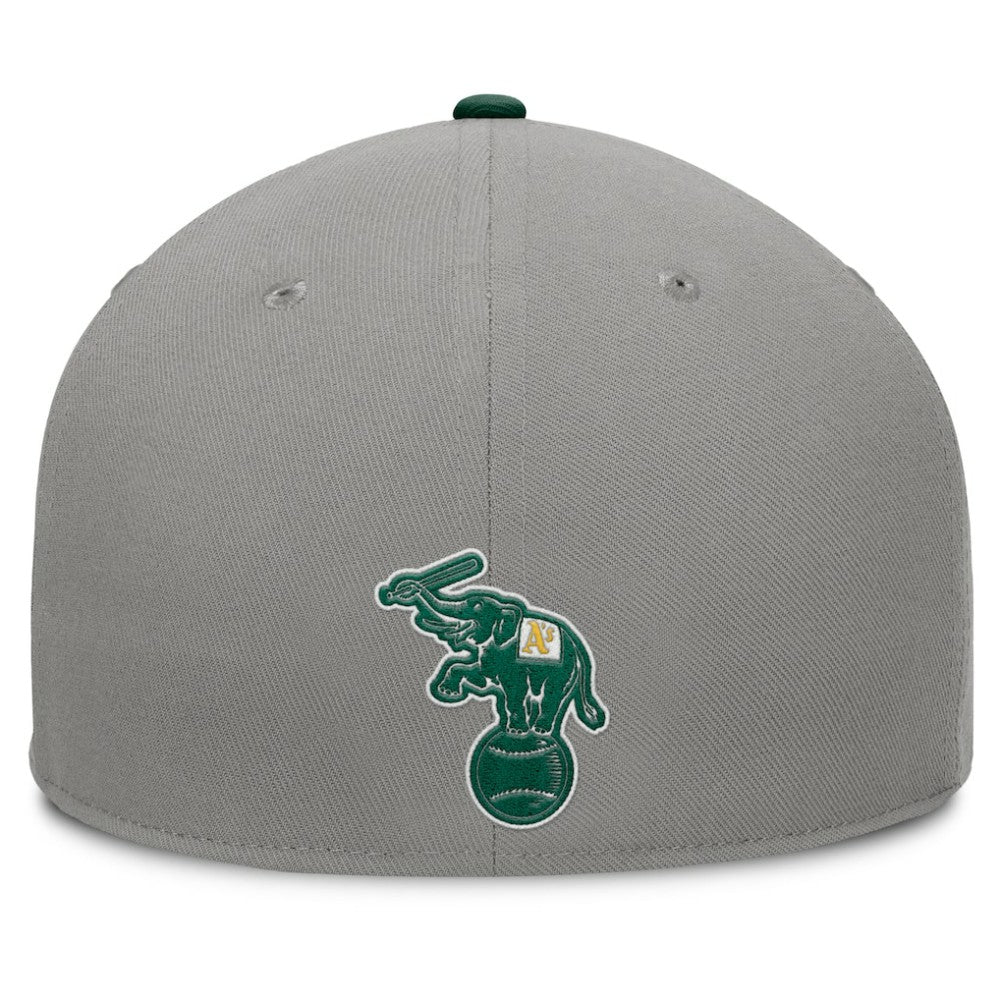 Athletics Fanatics Clubhouse Dugout Fitted Hat - Gray/Green - Fanatics on Sale