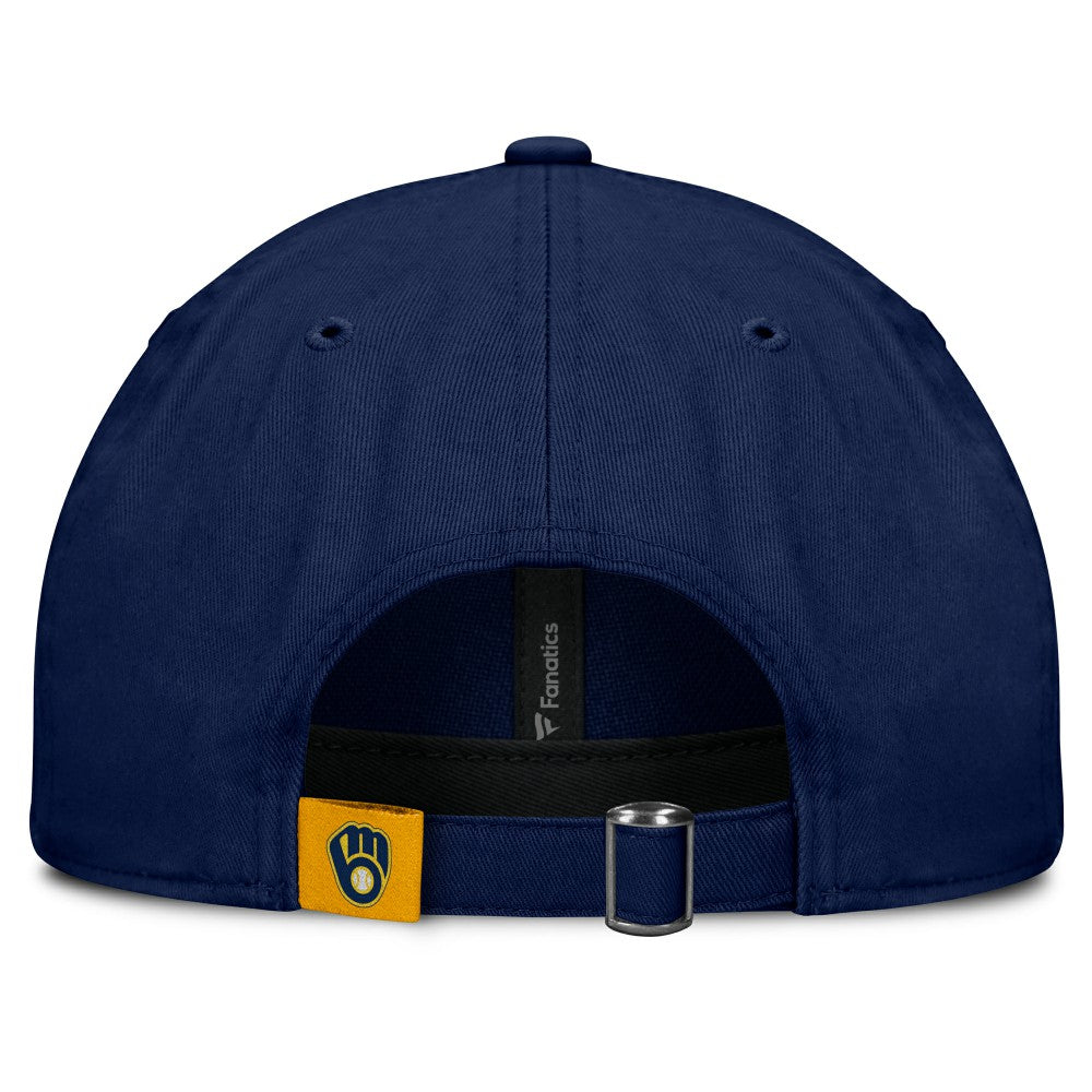 Milwaukee Brewers Fanatics Women's Fly Out Adjustable Hat - Navy - Fanatics Sale