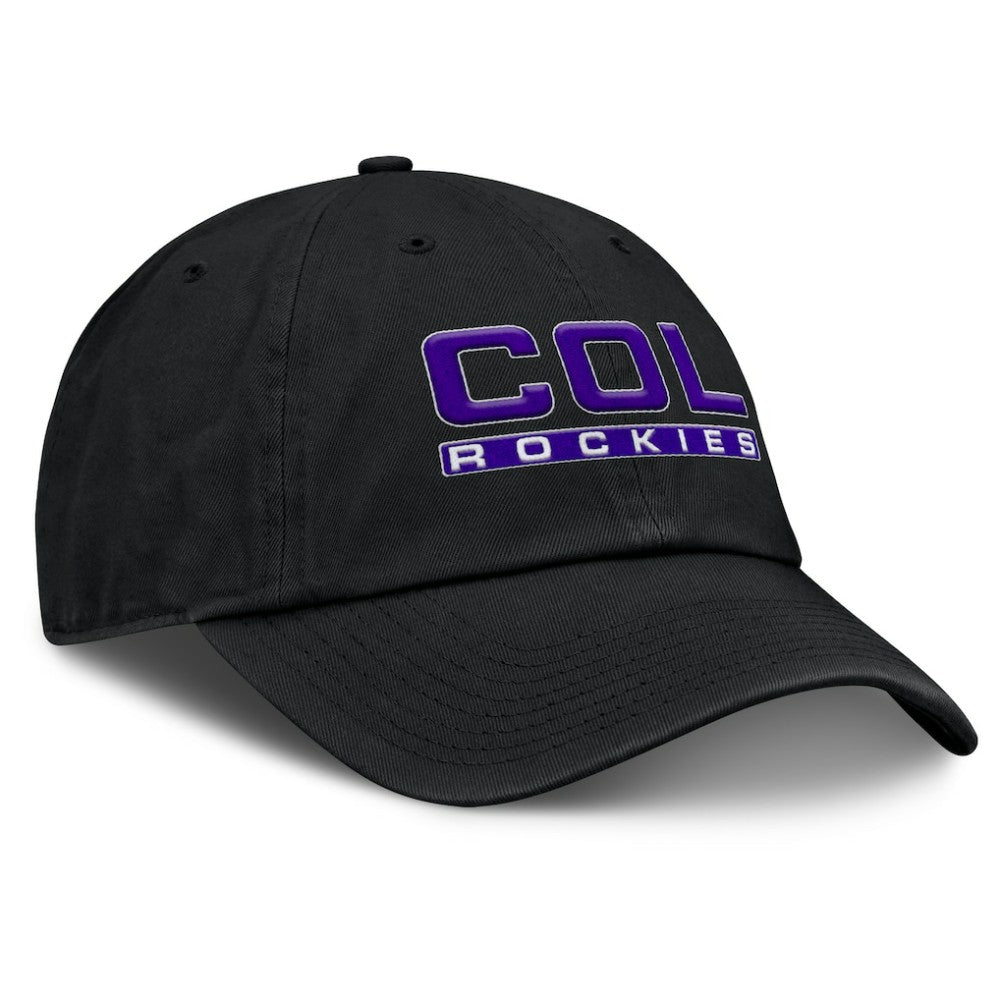 Colorado Rockies Fanatics Women's Fly Out Adjustable Hat - Black - Fanatics Discount