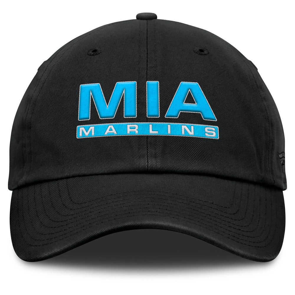 Miami Marlins Fanatics Women's Fly Out Adjustable Hat - Black - Fanatics on Sale