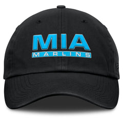 Miami Marlins Fanatics Women's Fly Out Adjustable Hat - Black - Fanatics on Sale