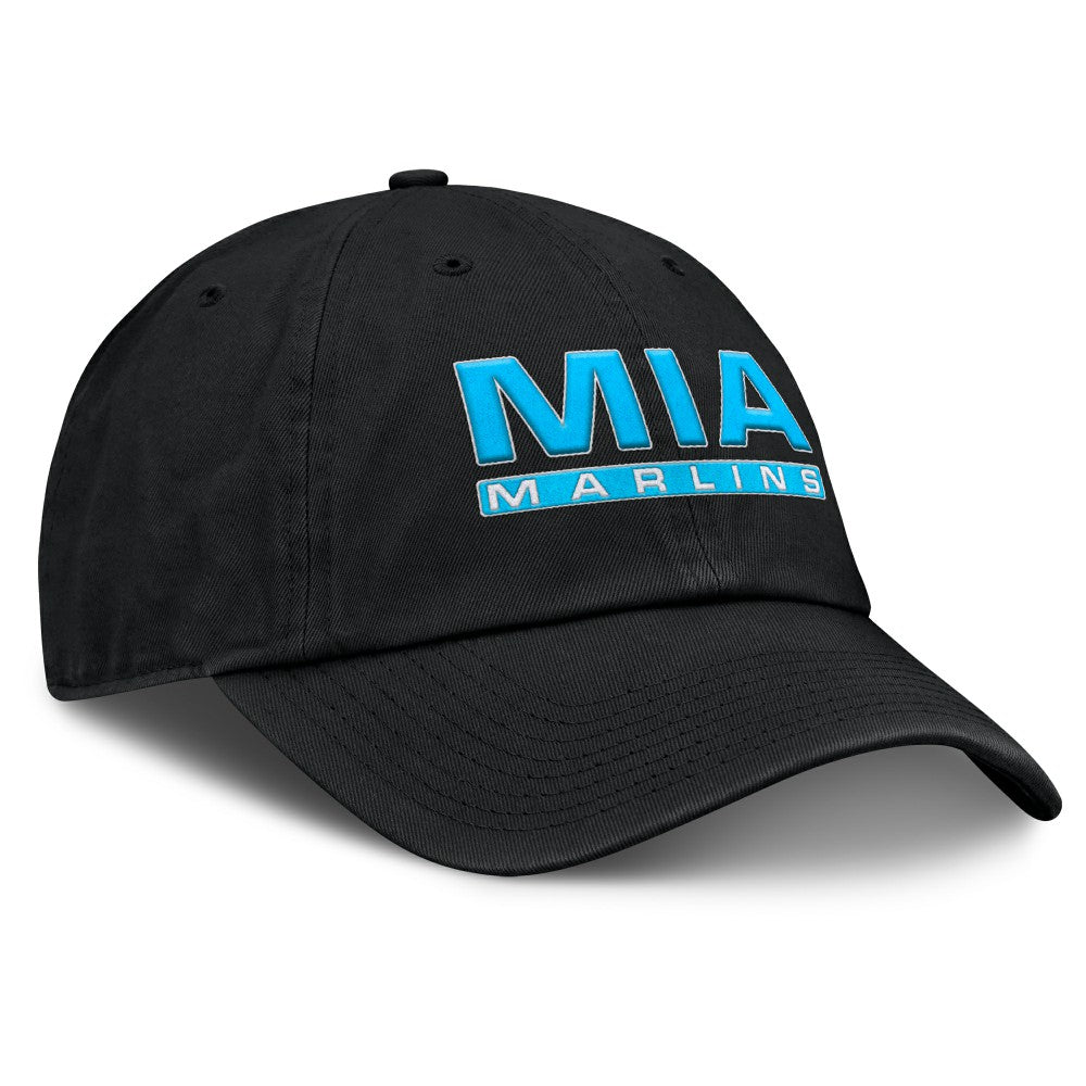 Miami Marlins Fanatics Women's Fly Out Adjustable Hat - Black - Fanatics on Sale