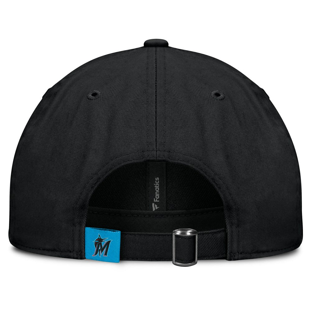 Miami Marlins Fanatics Women's Fly Out Adjustable Hat - Black - Fanatics on Sale