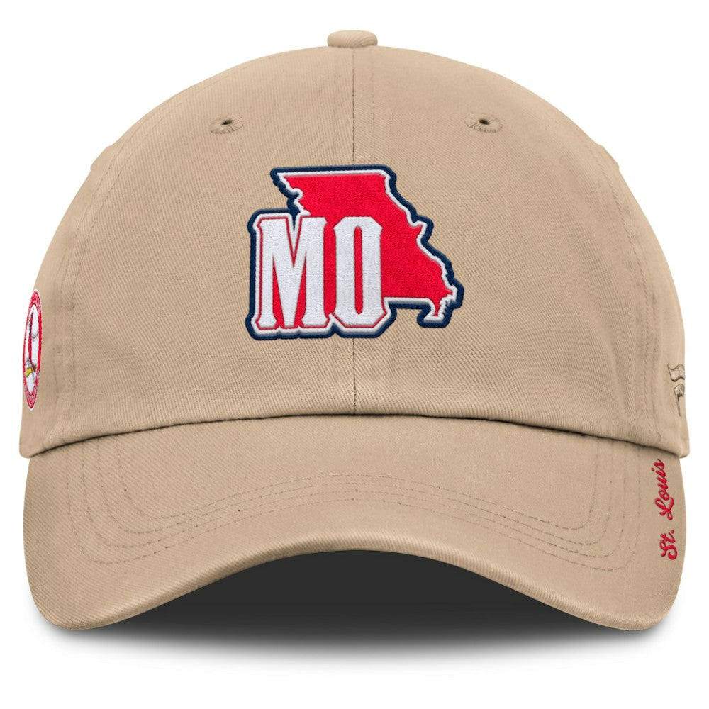 St. Louis Cardinals Fanatics Women's Cooperstown Collection Adjustable Hat - Tan - Fanatics Lifestyle