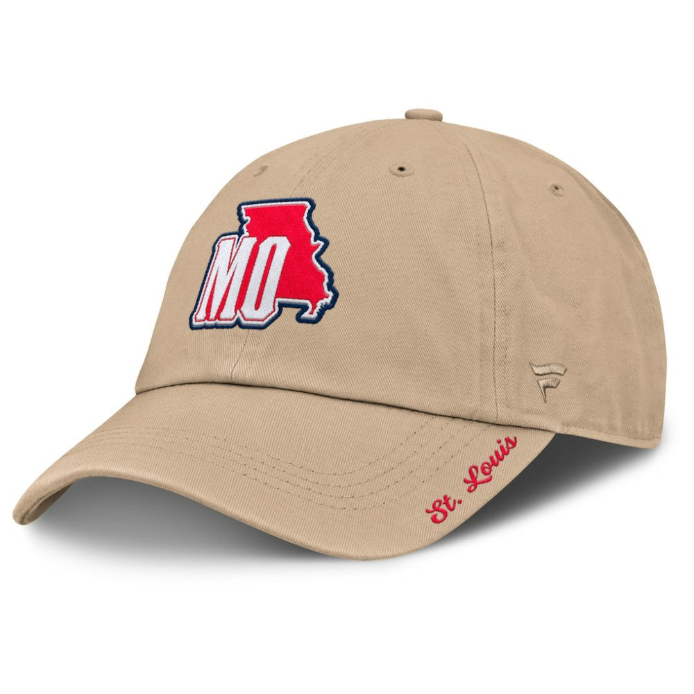 St. Louis Cardinals Fanatics Women's Cooperstown Collection Adjustable Hat - Tan - Fanatics Lifestyle