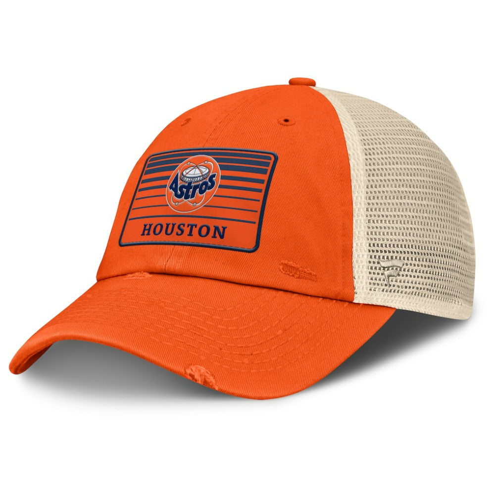 Houston Astros Fanatics Cooperstown Collection Eastbound Mesh Adjustable Hat - Orange/Natural - Fanatics Sale