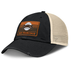 San Francisco Giants Fanatics Cooperstown Collection Eastbound Mesh Adjustable Hat - Black/Natural - Fanatics on Sale