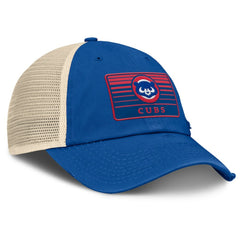 Chicago Cubs Fanatics Cooperstown Collection Eastbound Mesh Adjustable Hat - Royal/Natural - Fanatics Discount