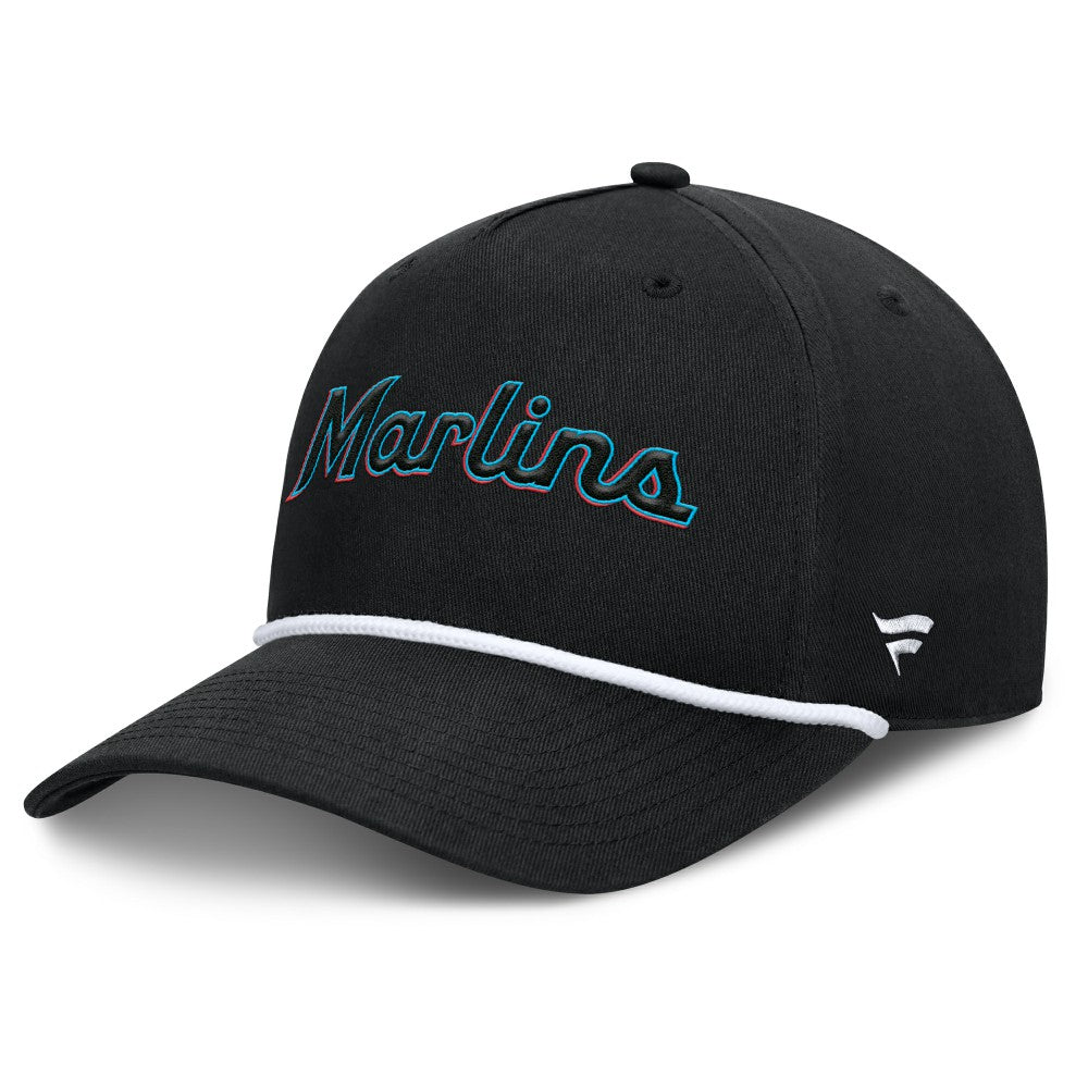 Miami Marlins Fanatics Clubhouse Foul Ball A-Frame Adjustable Hat - Black - Fanatics Discount