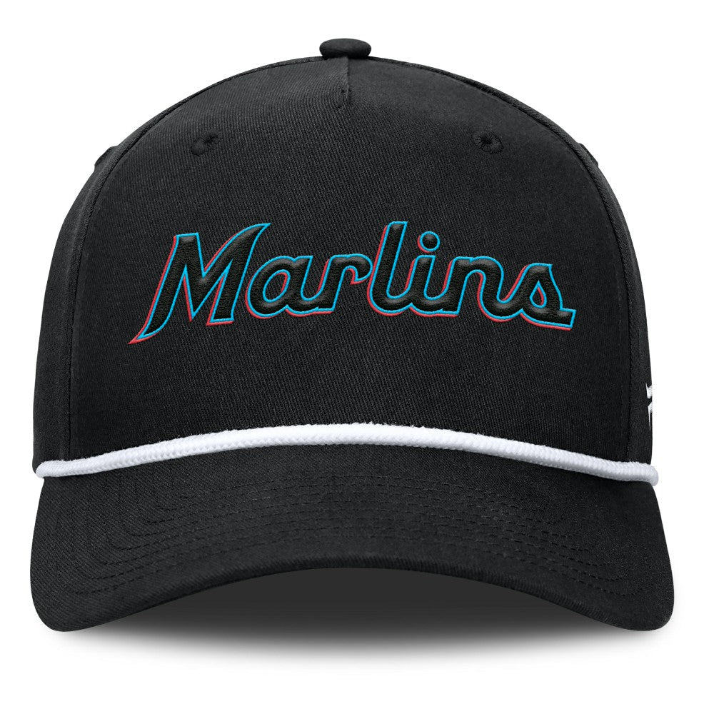 Miami Marlins Fanatics Clubhouse Foul Ball A-Frame Adjustable Hat - Black - Fanatics Discount