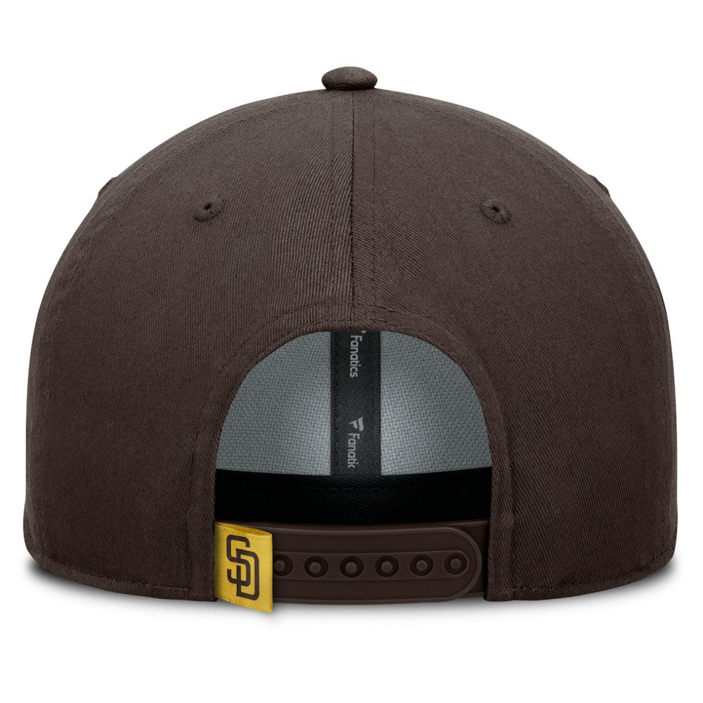 San Diego Padres Fanatics Clubhouse Foul Ball A-Frame Adjustable Hat - Brown - Fanatics Online