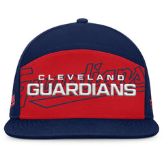 Cleveland Guardians Fanatics Clubhouse Splitter Snapback Hat - Navy/Red - Fanatics on Sale