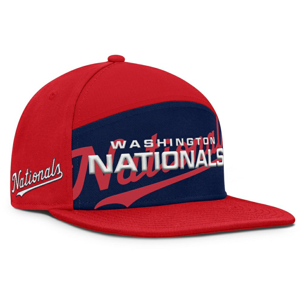 Washington Nationals Fanatics Clubhouse Splitter Snapback Hat - Red/Navy - Fanatics Online