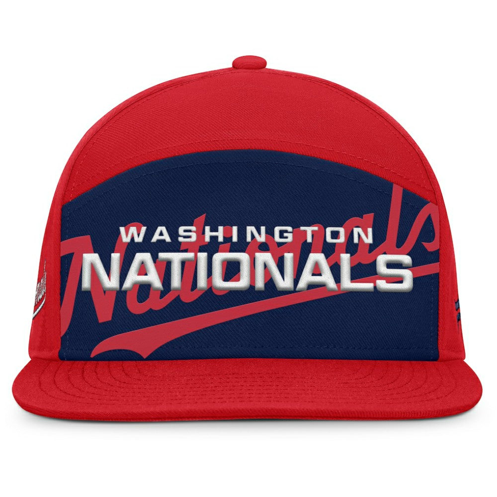 Washington Nationals Fanatics Clubhouse Splitter Snapback Hat - Red/Navy - Fanatics Online