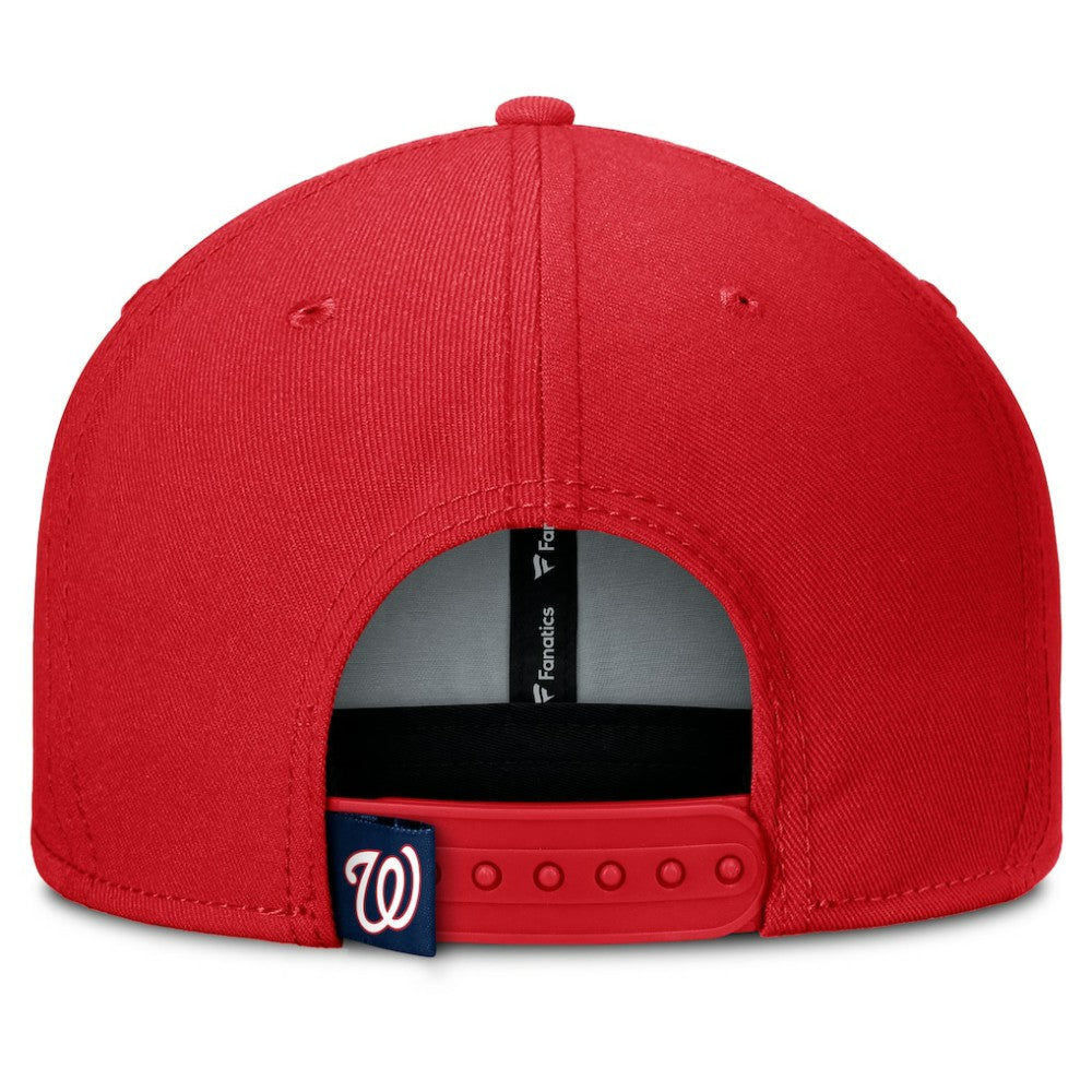 Washington Nationals Fanatics Clubhouse Splitter Snapback Hat - Red/Navy - Fanatics Online