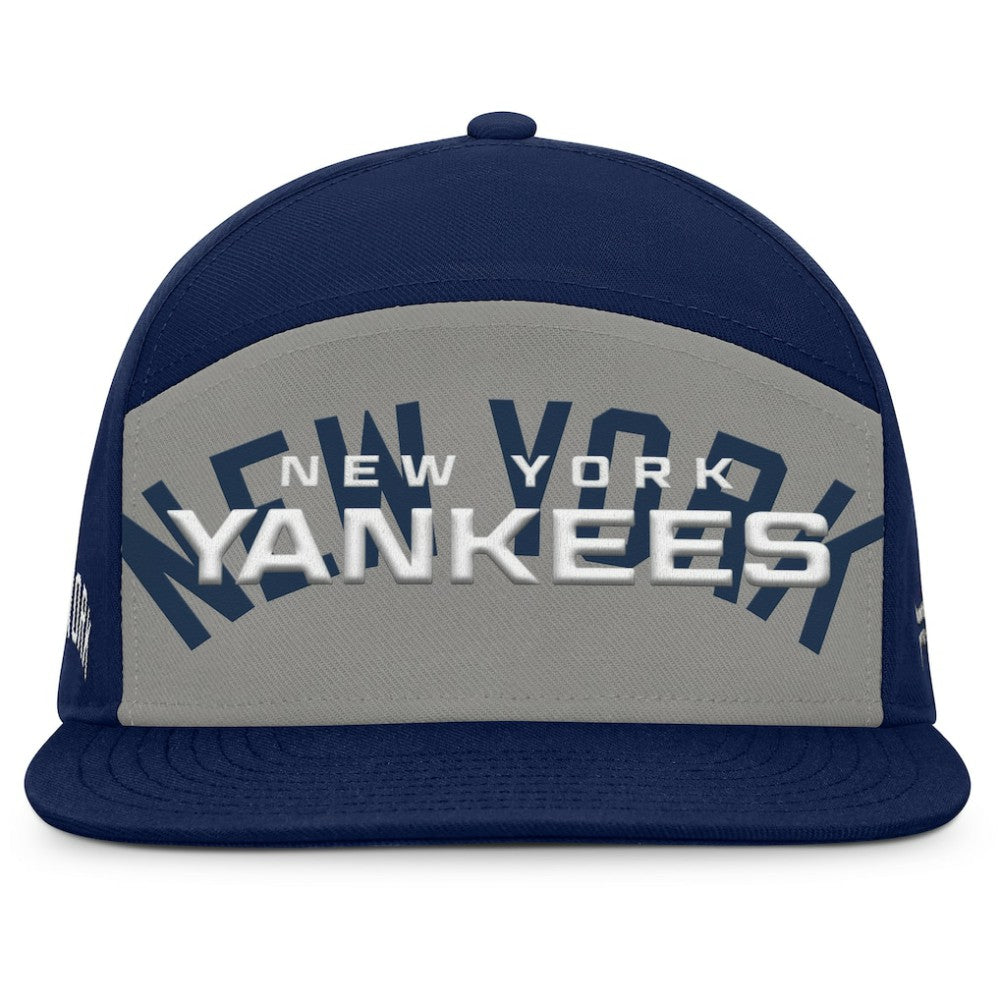 New York Yankees Fanatics Clubhouse Splitter Snapback Hat - Navy/Gray - Fanatics Discount