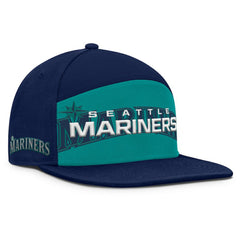 Seattle Mariners Fanatics Clubhouse Splitter Snapback Hat - Navy/Teal - Fanatics Lifestyle