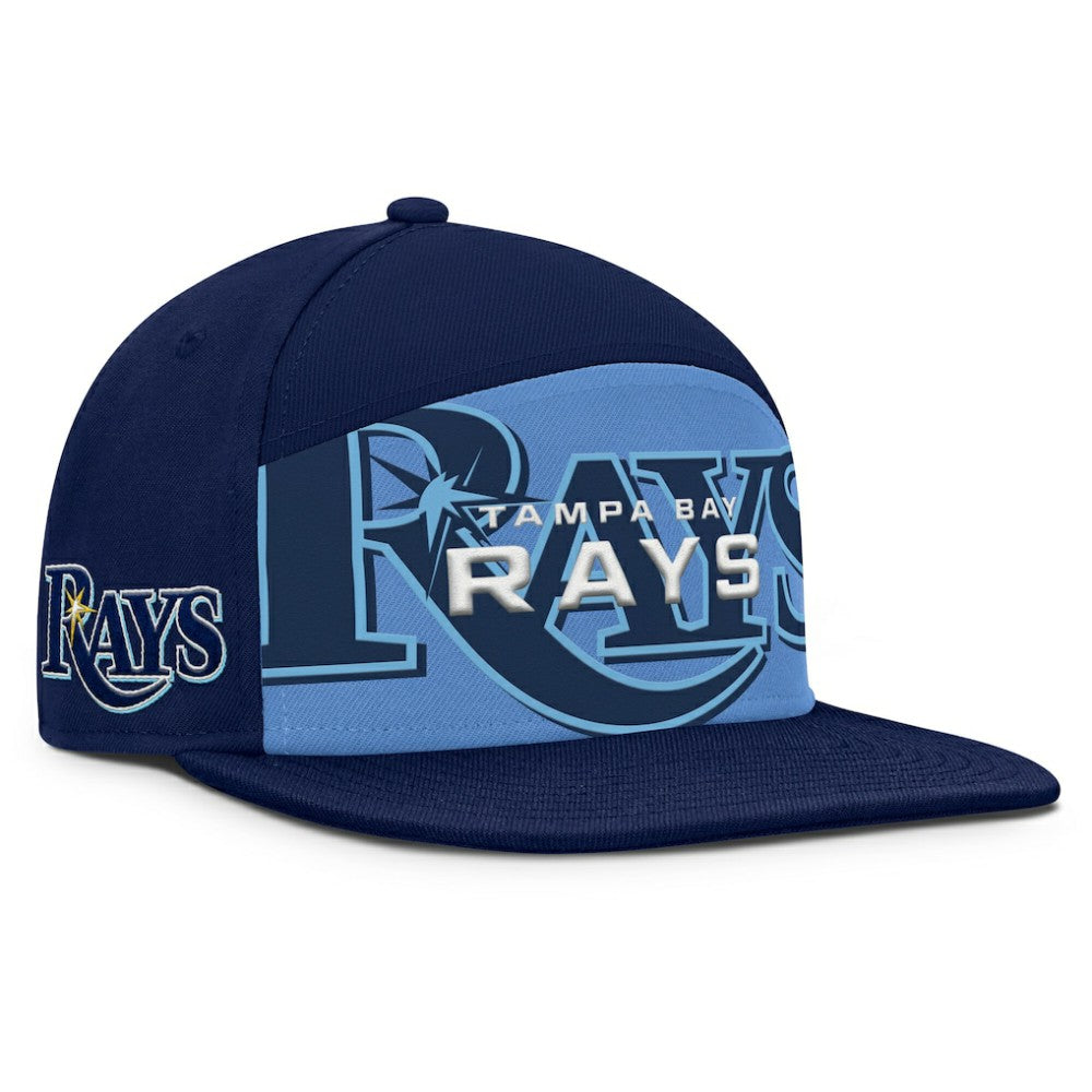 Tampa Bay Rays Fanatics Clubhouse Splitter Snapback Hat - Navy/Light Blue - Fanatics Discount
