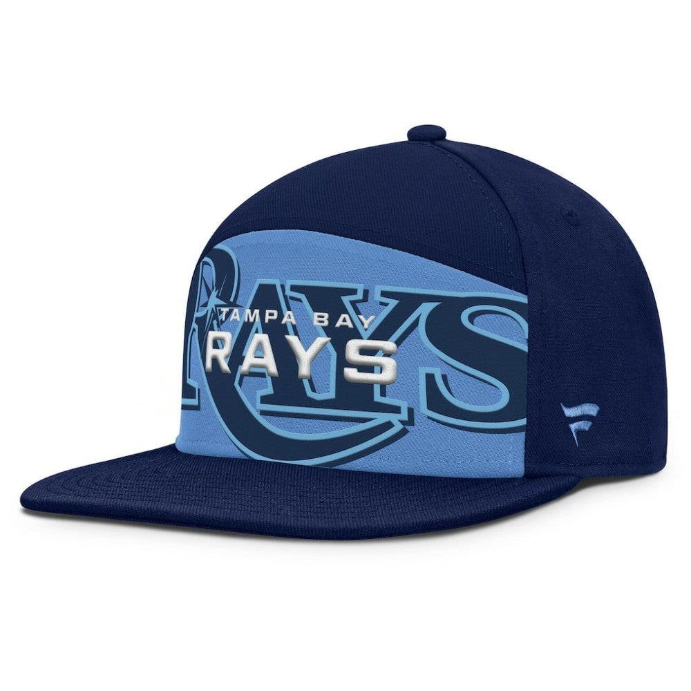 Tampa Bay Rays Fanatics Clubhouse Splitter Snapback Hat - Navy/Light Blue - Fanatics Discount