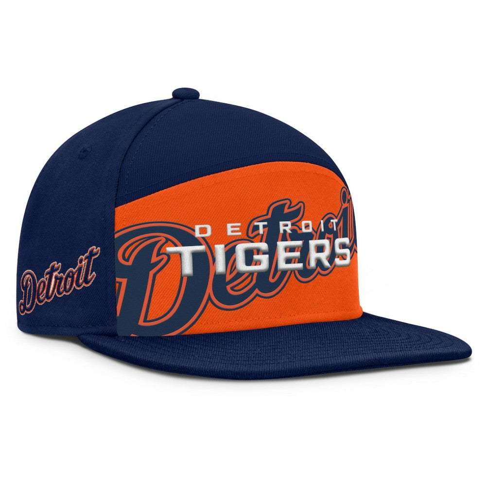 Detroit Tigers Fanatics Clubhouse Splitter Snapback Hat - Navy/Orange - Fanatics Online