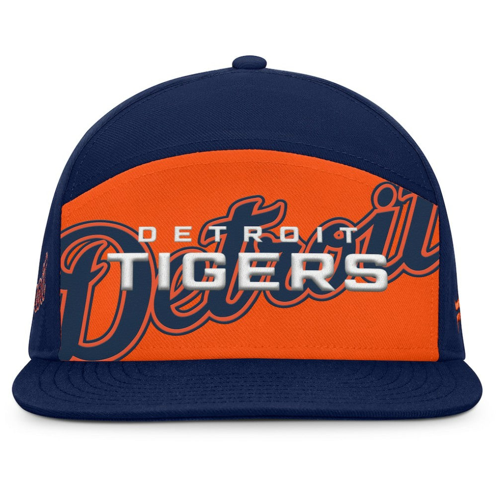 Detroit Tigers Fanatics Clubhouse Splitter Snapback Hat - Navy/Orange - Fanatics Online