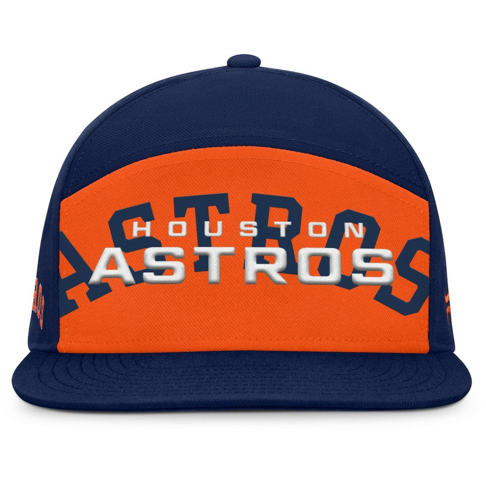 Houston Astros Fanatics Clubhouse Splitter Snapback Hat - Navy/Orange - Fanatics Lifestyle