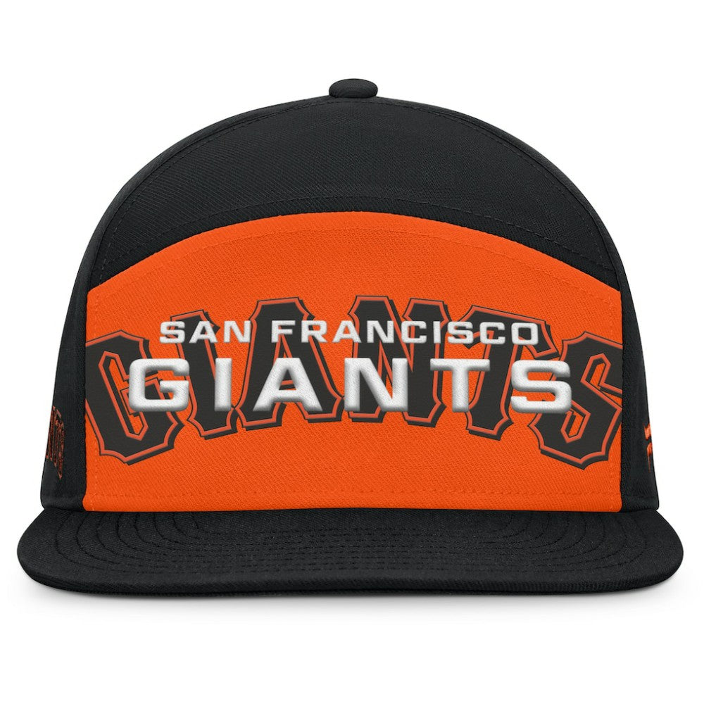 San Francisco Giants Fanatics Clubhouse Splitter Snapback Hat - Black/Orange - Fanatics Online