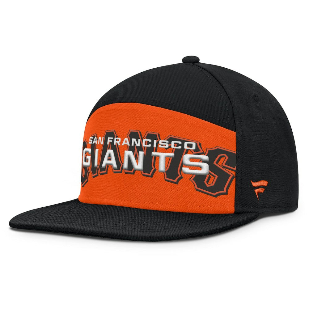 San Francisco Giants Fanatics Clubhouse Splitter Snapback Hat - Black/Orange - Fanatics Online