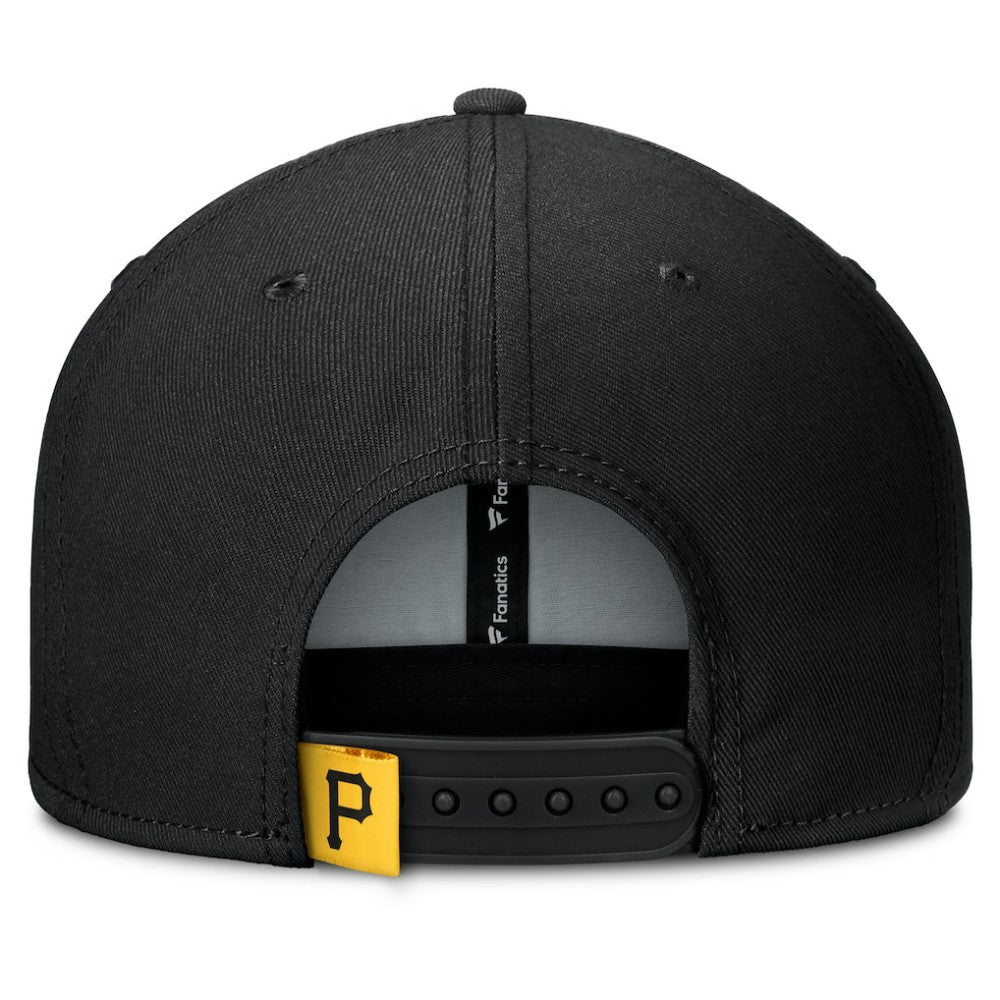Pittsburgh Pirates Fanatics Clubhouse Splitter Snapback Hat - Black/Gold - Fanatics Sale