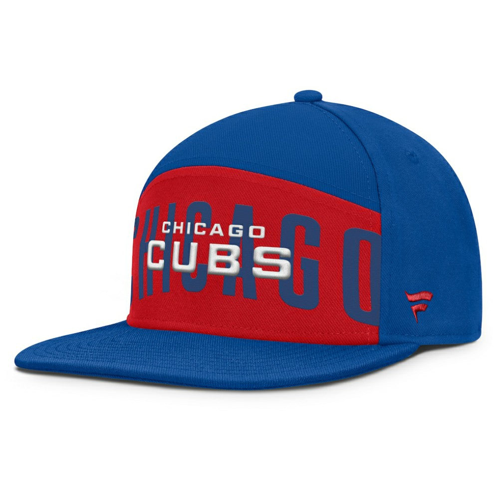 Chicago Cubs Fanatics Clubhouse Splitter Snapback Hat - Royal/Red - Fanatics Online