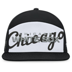 Chicago White Sox Fanatics Clubhouse Splitter Snapback Hat - Black/White - Fanatics Discount