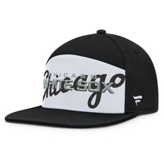 Chicago White Sox Fanatics Clubhouse Splitter Snapback Hat - Black/White - Fanatics Discount