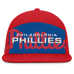Philadelphia Phillies Fanatics Clubhouse Splitter Snapback Hat - Red/Royal - Fanatics on Sale