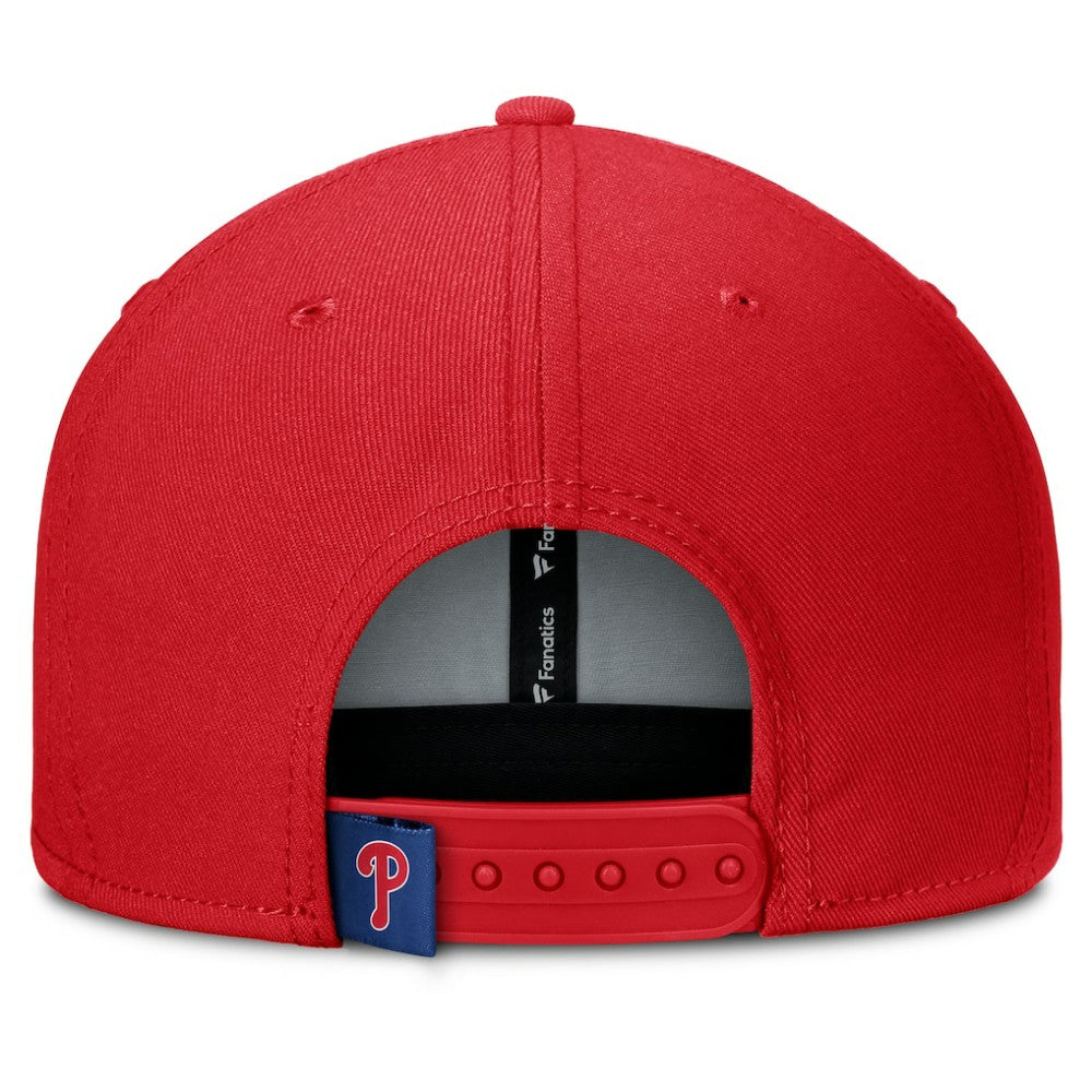 Philadelphia Phillies Fanatics Clubhouse Splitter Snapback Hat - Red/Royal - Fanatics on Sale