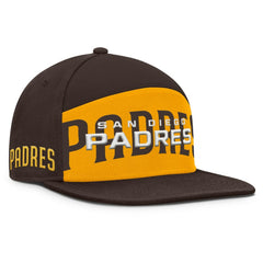 San Diego Padres Fanatics Clubhouse Splitter Snapback Hat - Brown/Gold - Fanatics on Sale
