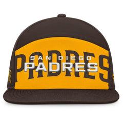 San Diego Padres Fanatics Clubhouse Splitter Snapback Hat - Brown/Gold - Fanatics on Sale