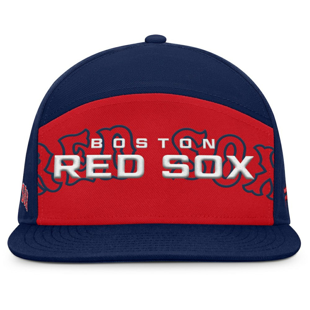 Boston Red Sox Fanatics Clubhouse Splitter Snapback Hat - Navy/Red - Fanatics Discount