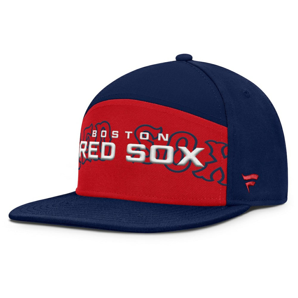 Boston Red Sox Fanatics Clubhouse Splitter Snapback Hat - Navy/Red - Fanatics Discount