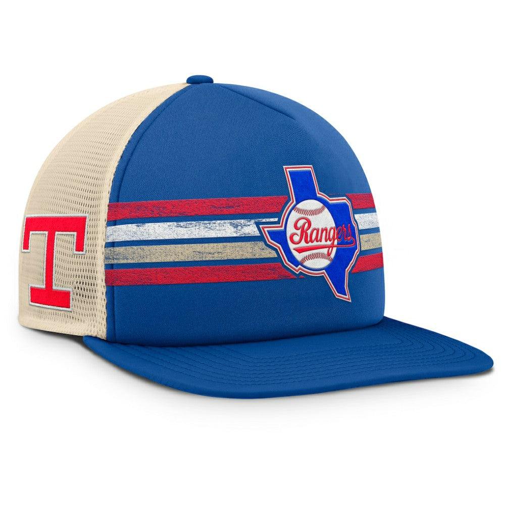 Texas Rangers Fanatics Cooperstown Collection Powers Snapback Hat - Royal/Natural - Fanatics on Sale