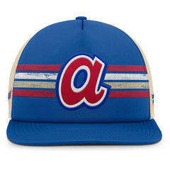Atlanta Braves Fanatics Cooperstown Collection Powers Snapback Hat - Royal/Natural - Fanatics Lifestyle