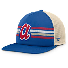 Atlanta Braves Fanatics Cooperstown Collection Powers Snapback Hat - Royal/Natural - Fanatics Lifestyle