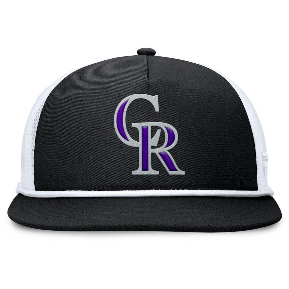Colorado Rockies Fanatics Clubhouse Change Up Snapback Hat - Black/White - Fanatics Sale