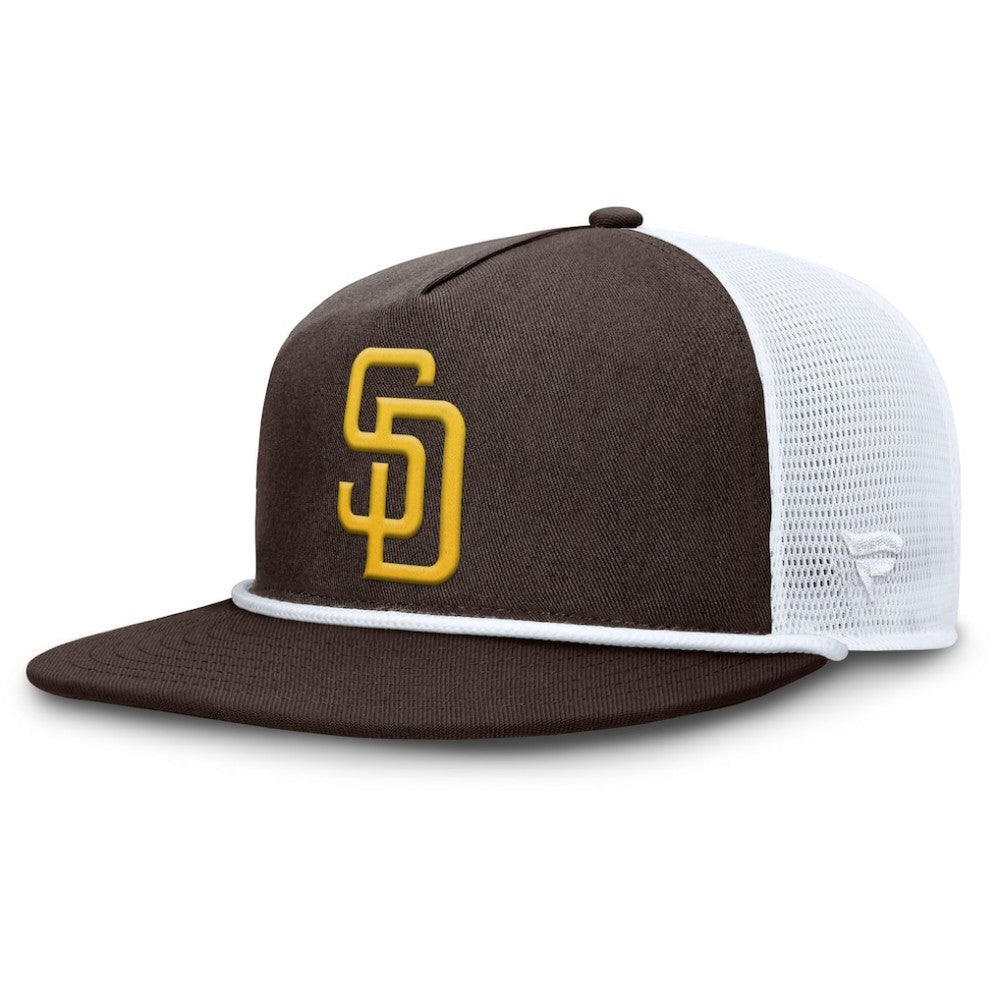 San Diego Padres Fanatics Clubhouse Change Up Snapback Hat - Brown/White - Fanatics Sale