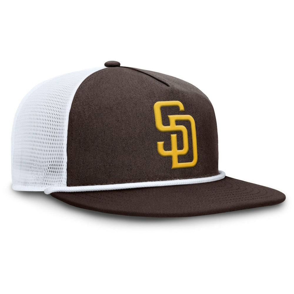 San Diego Padres Fanatics Clubhouse Change Up Snapback Hat - Brown/White - Fanatics Sale