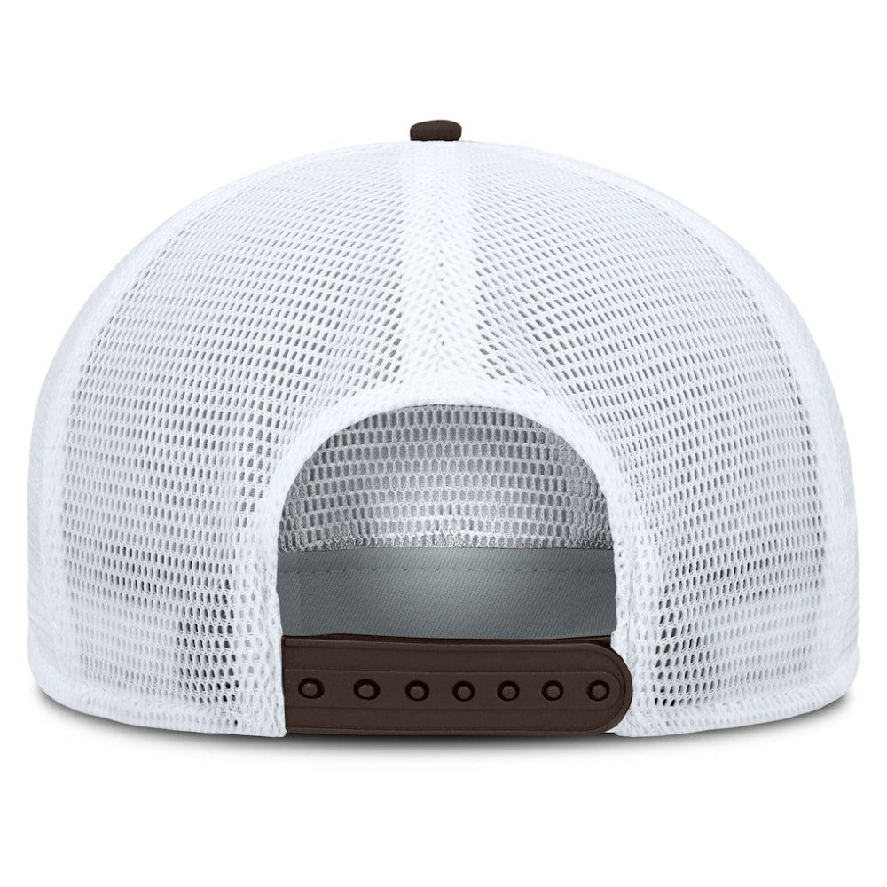 San Diego Padres Fanatics Clubhouse Change Up Snapback Hat - Brown/White - Fanatics Sale