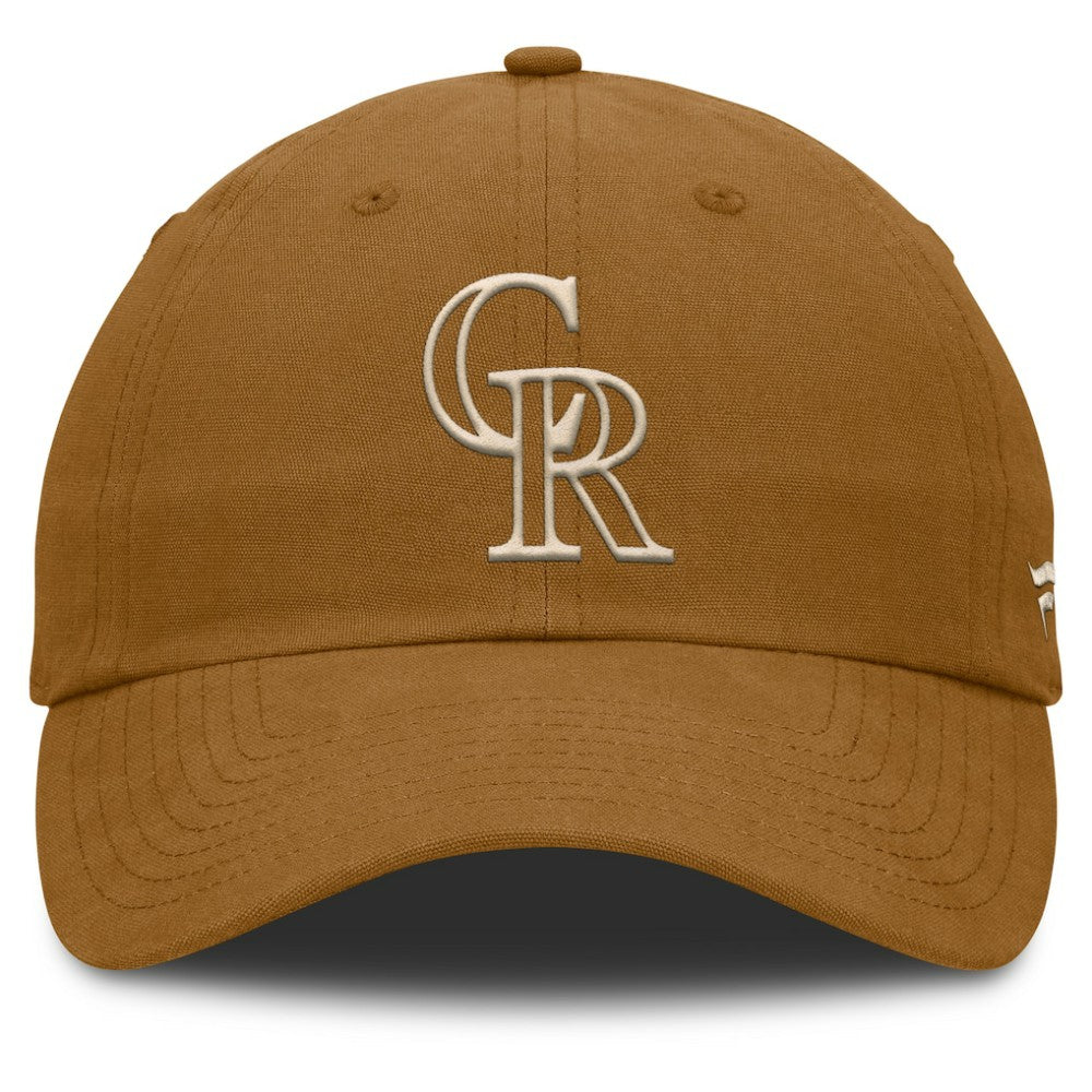 Colorado Rockies Fanatics Act Natural Chopper Adjustable Hat - Brown - Fanatics on Sale